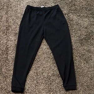 adidas Black Athletic Jogger Pants with Side Pockets